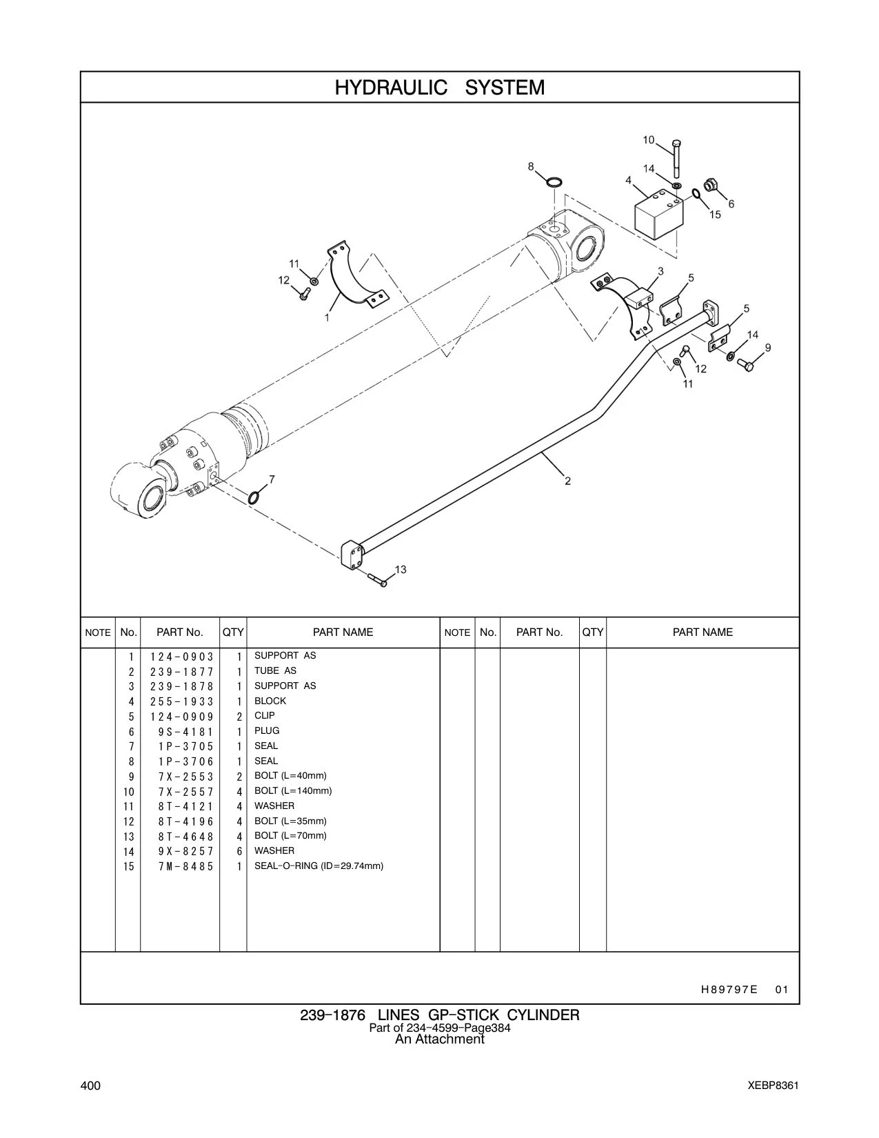 255-1933 BLOCK CAT parts manual diagram