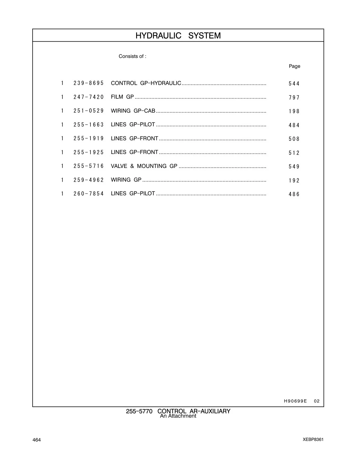 255-5716 - VALVE & MOUNTING GP