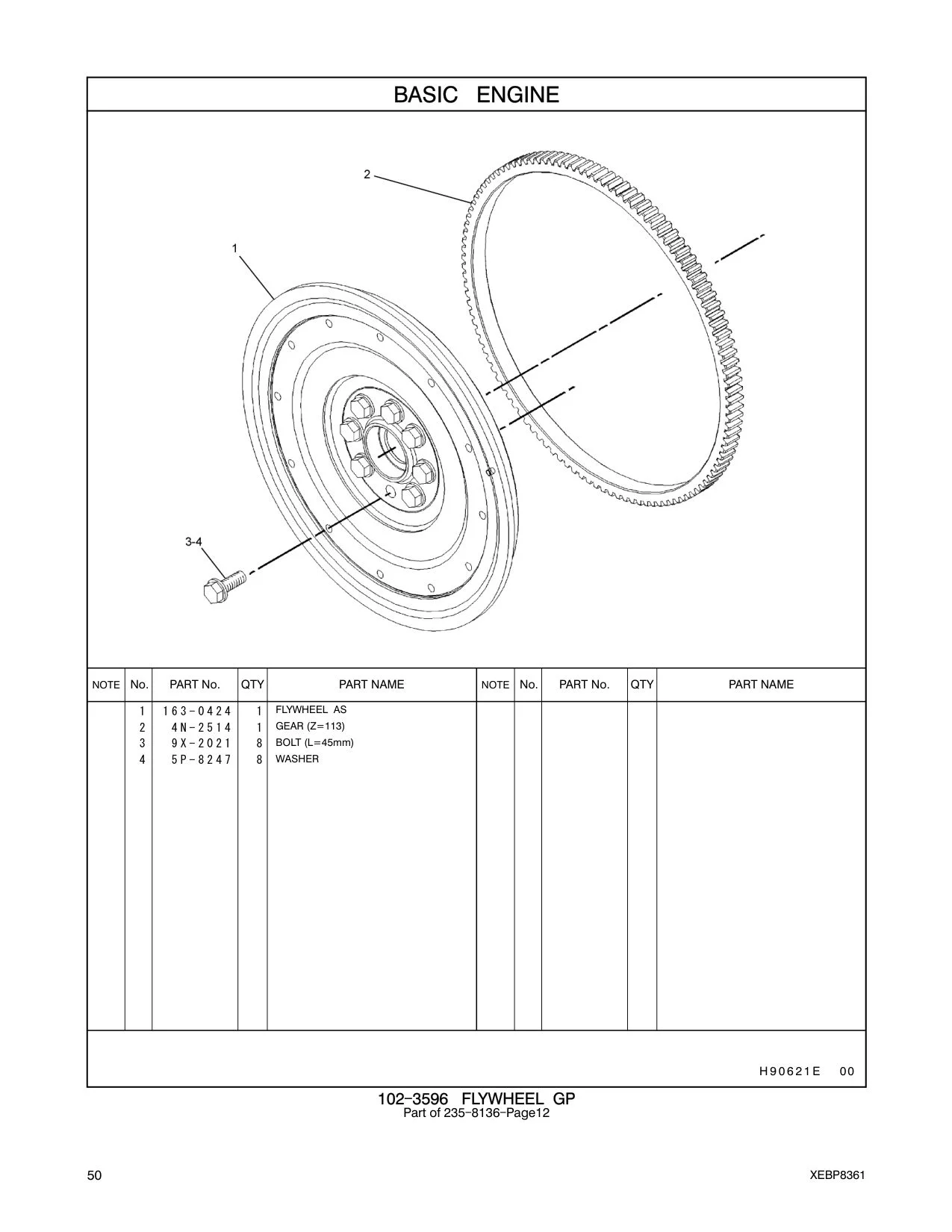 163-0424 - FLYWHEEL AS