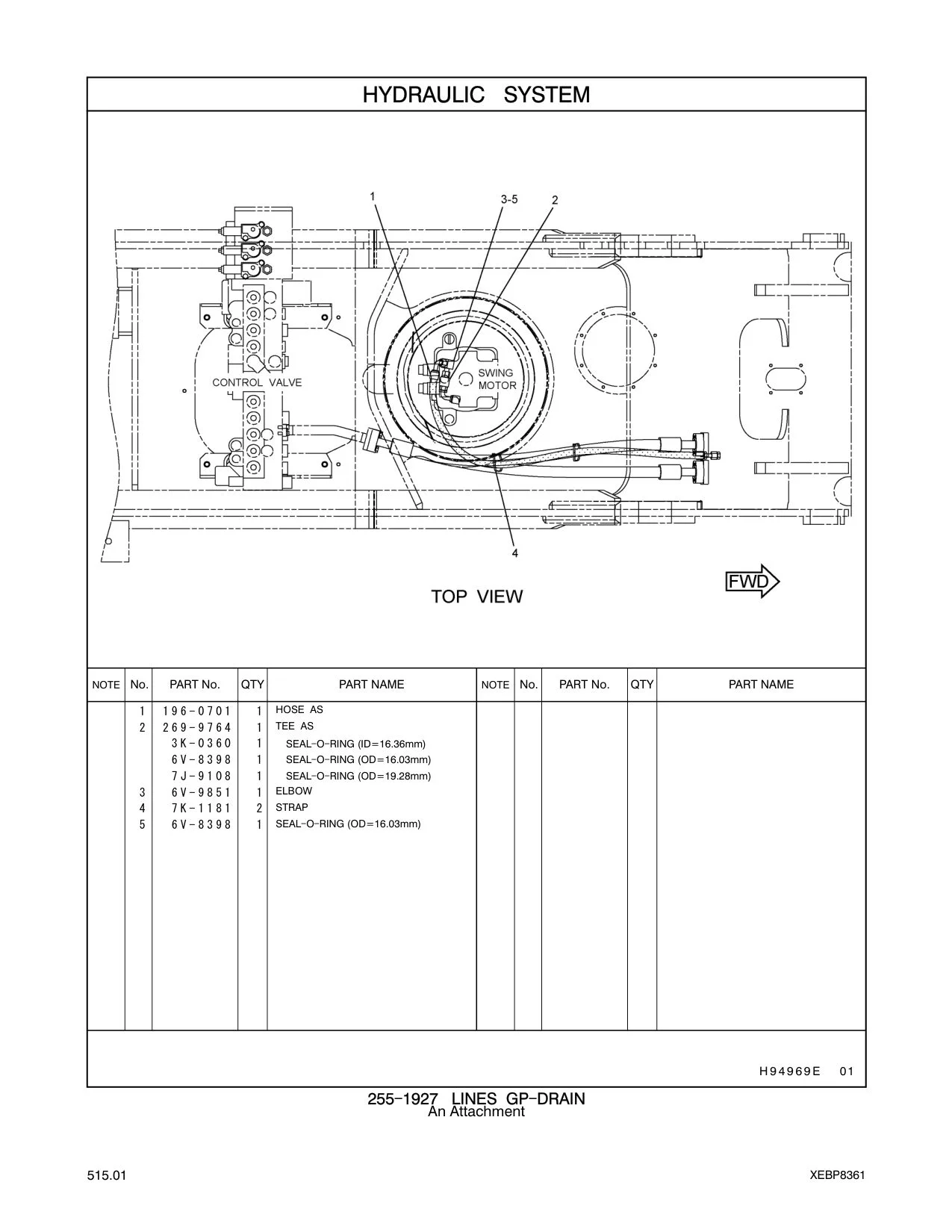 196-0701 - HOSE AS