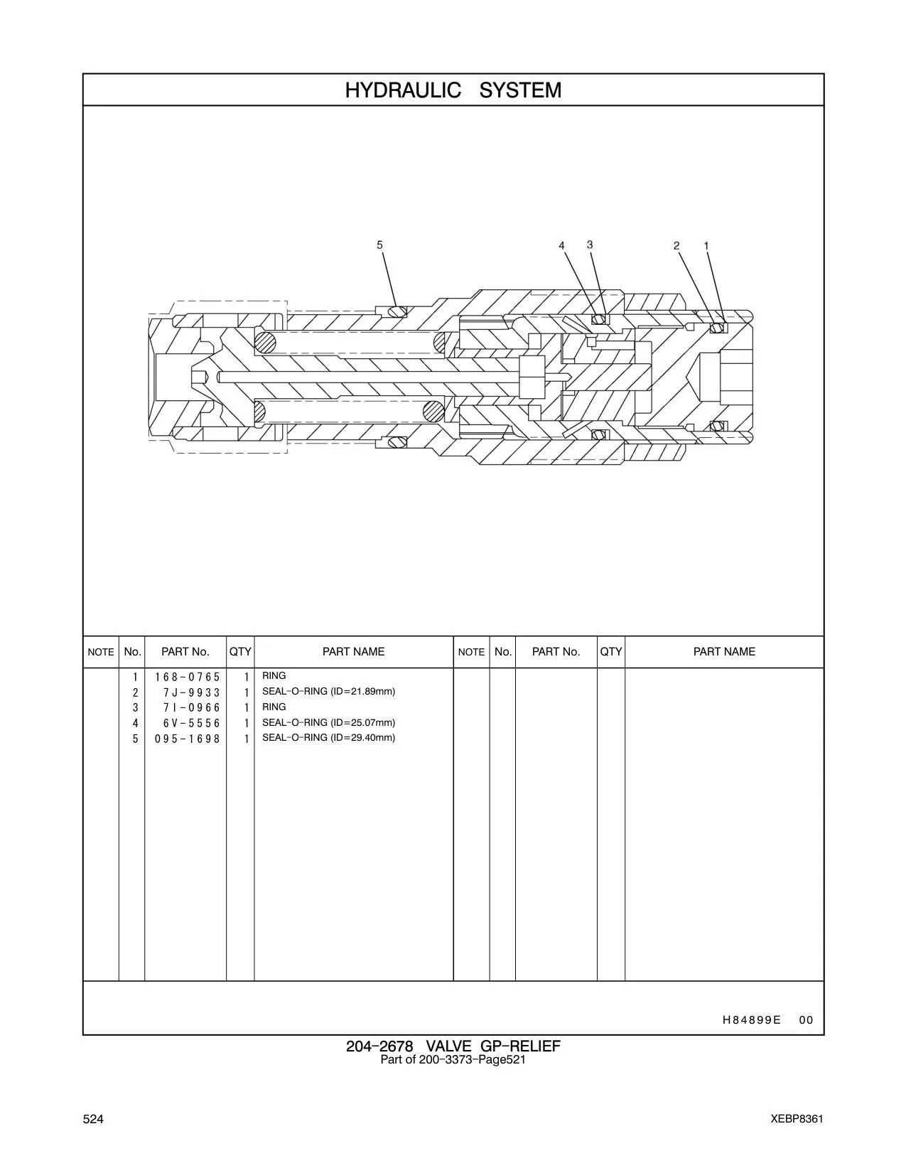 7J-9933 - SEAL-O-RING (ID=21.89mm)