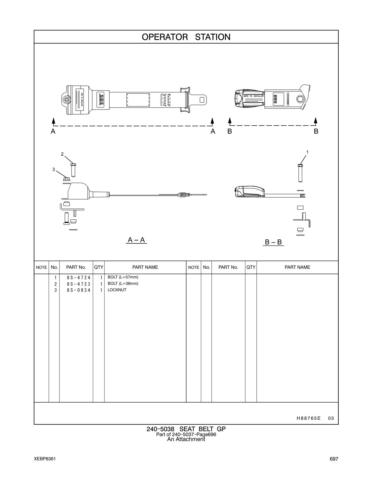 8S-4723 - BOLT (L=38mm)