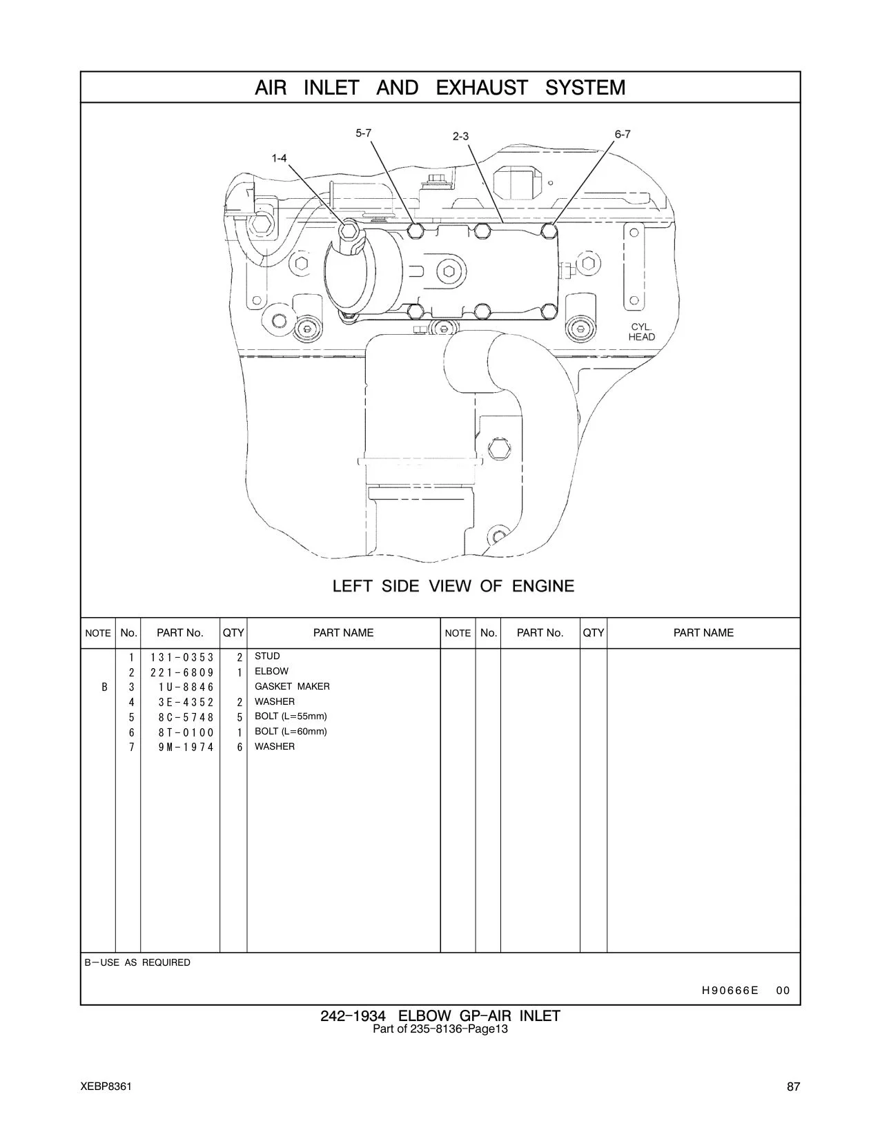 8C-5748 - BOLT (L=55mm)
