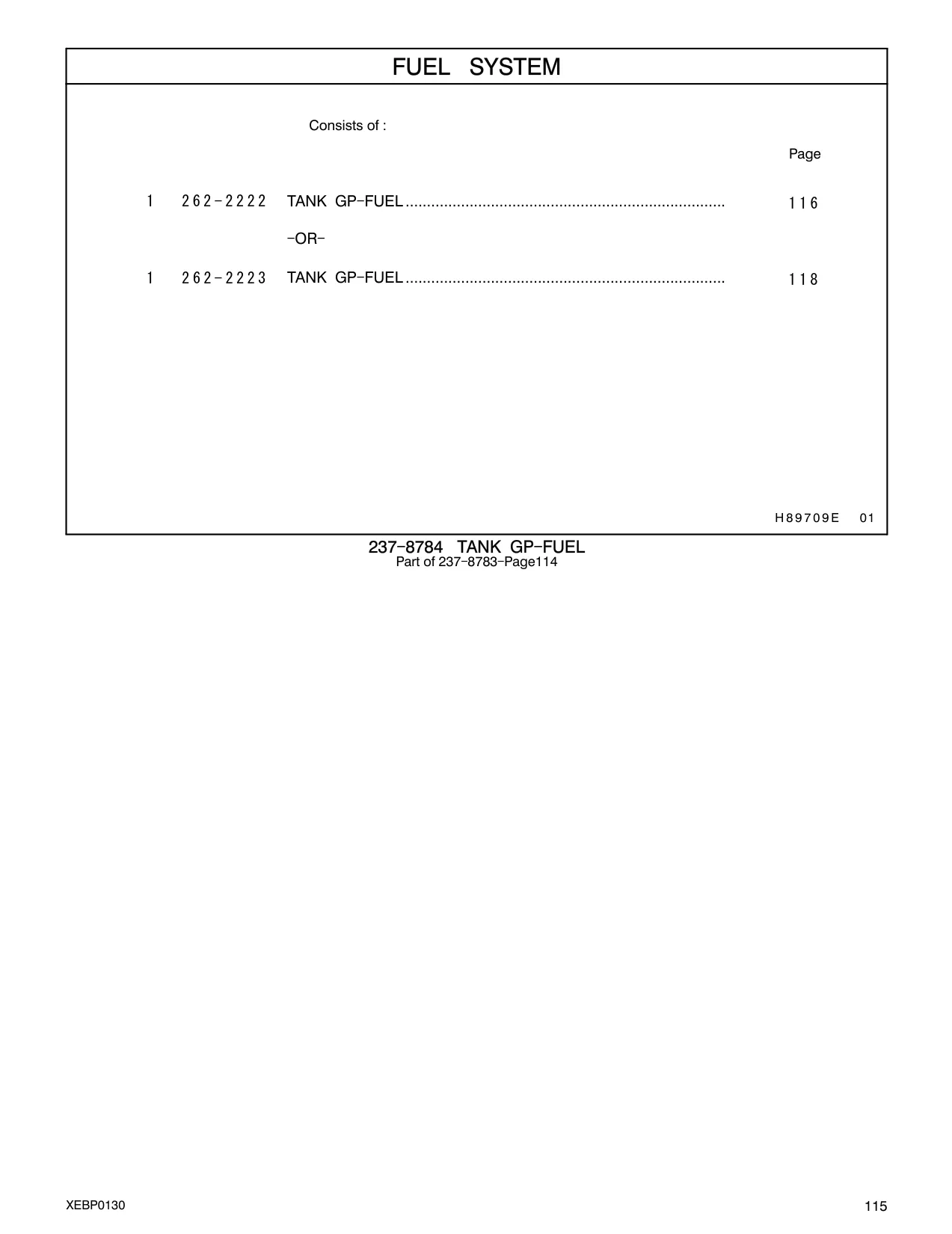 262-2222 - TANK GP - FUEL ........................................................................... - OR -