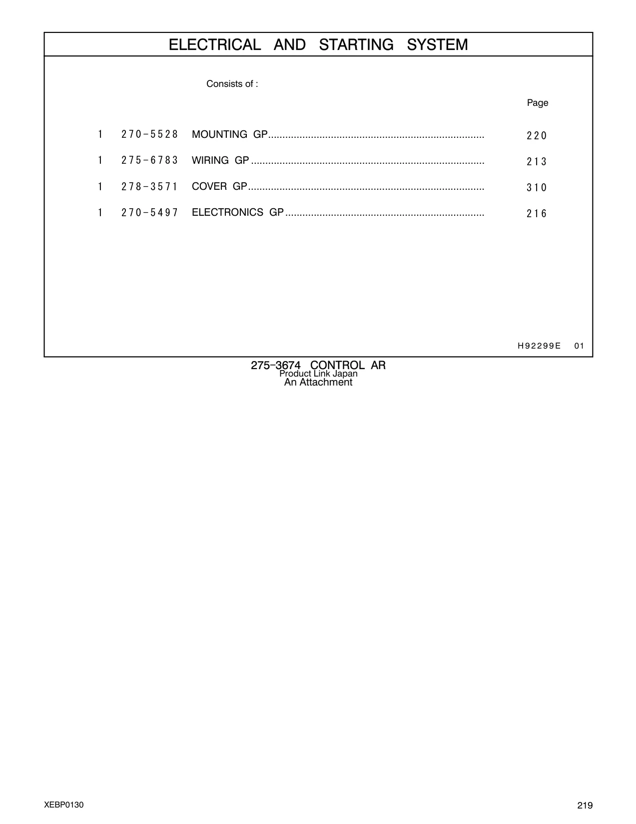 275-6783 - WIRING GP ..................................................................................