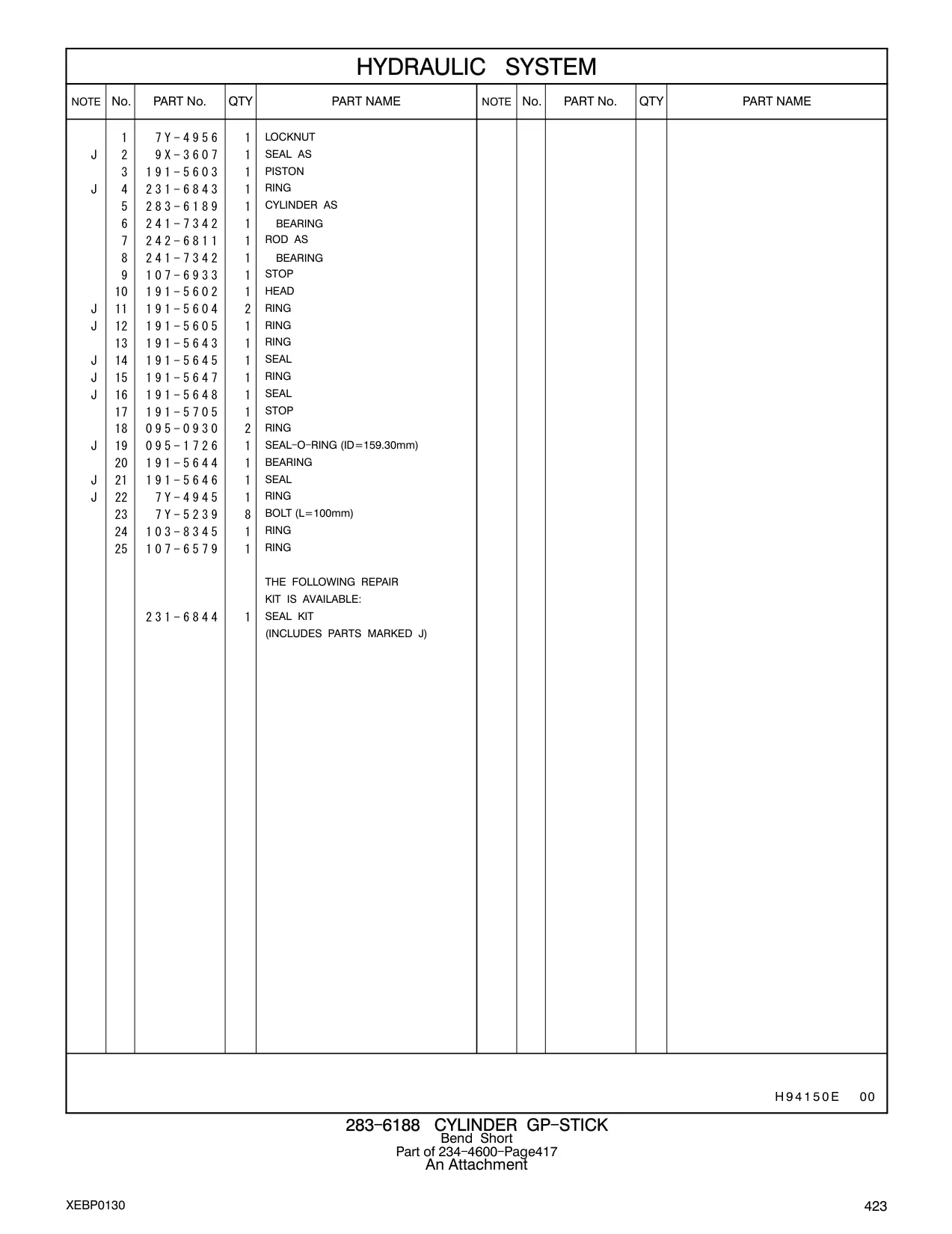283-6189 - CYLINDER AS