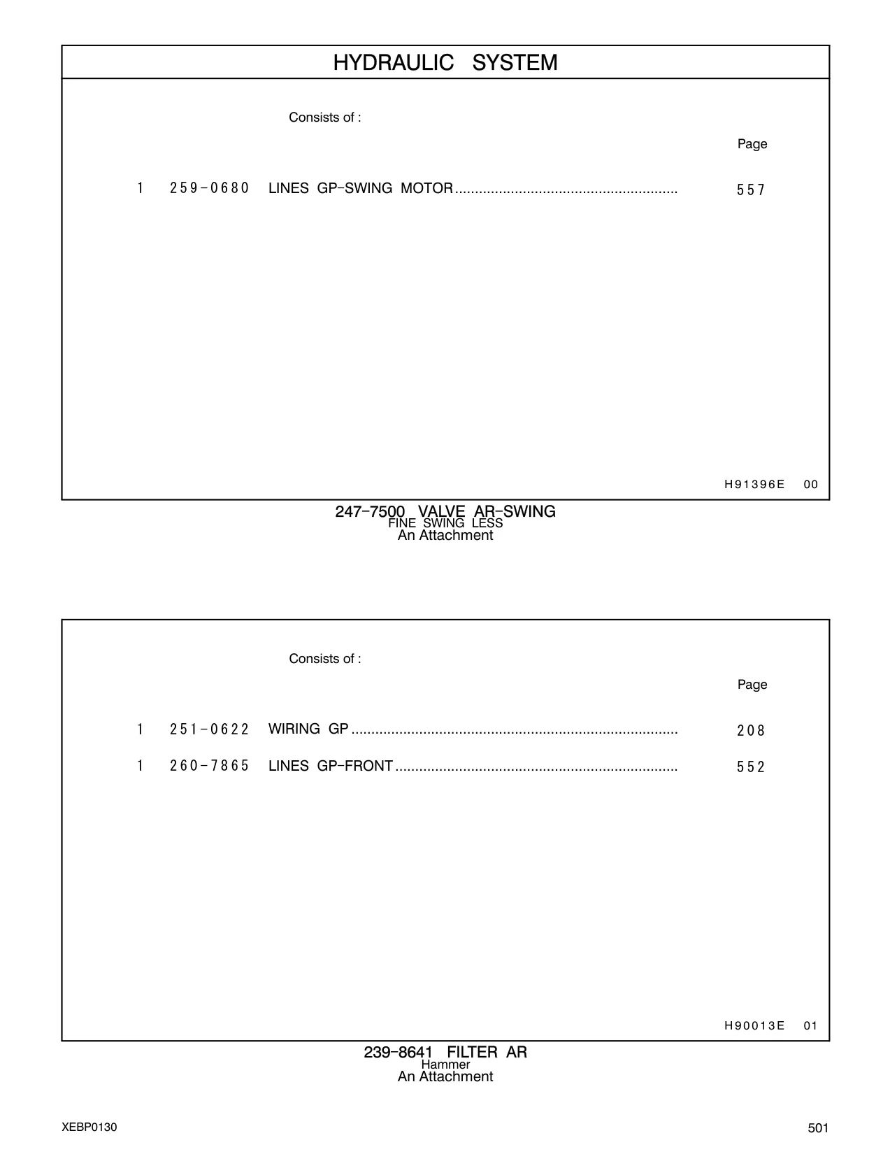 260-7865 - LINES GP - FRONT.......................................................................