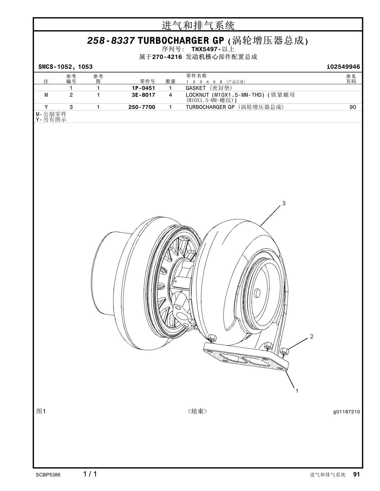 250-7700 - TURBOCHARGER GP