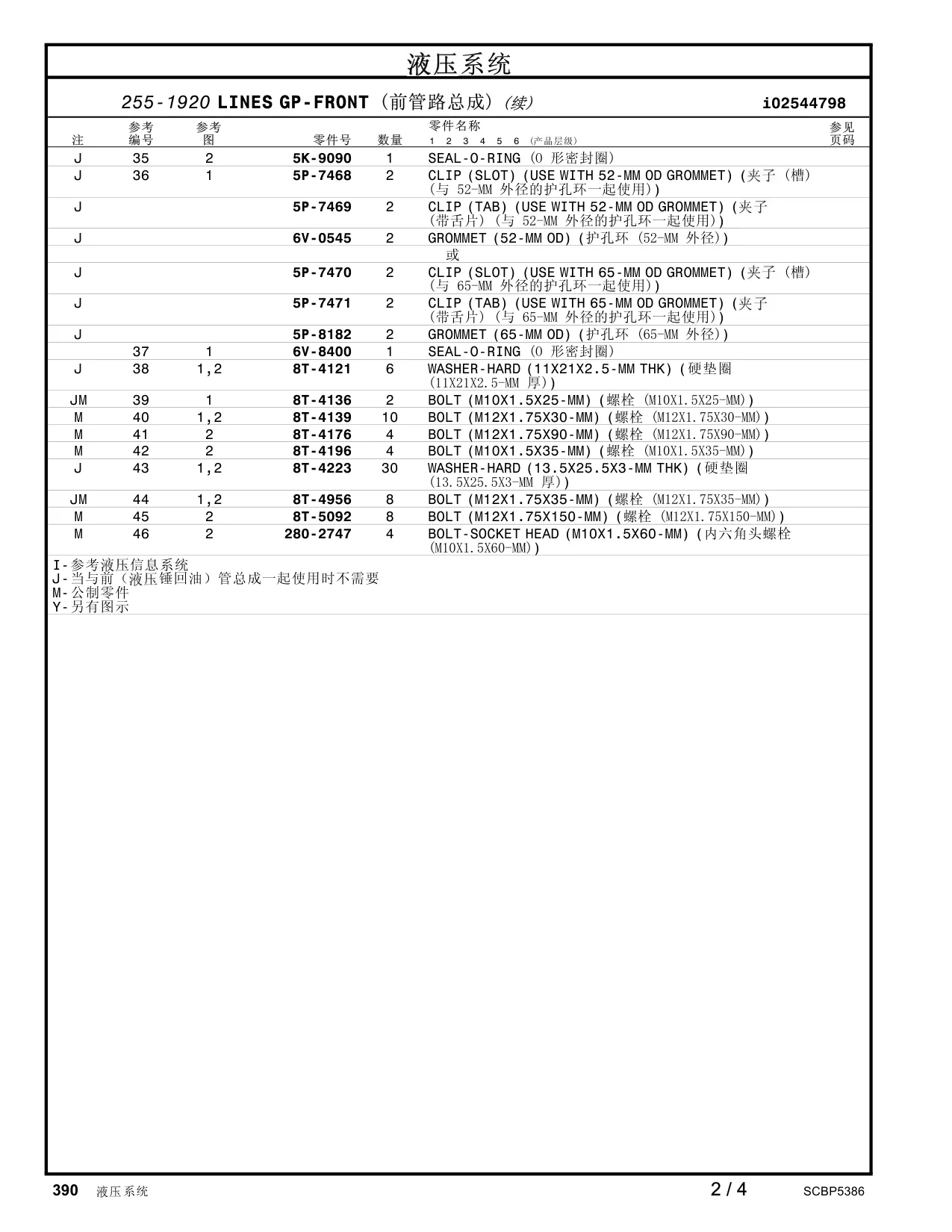 5P-7470 - CLIP (SLOT) (USE WITH 65-MM OD GROMMET) ) (与65-MM