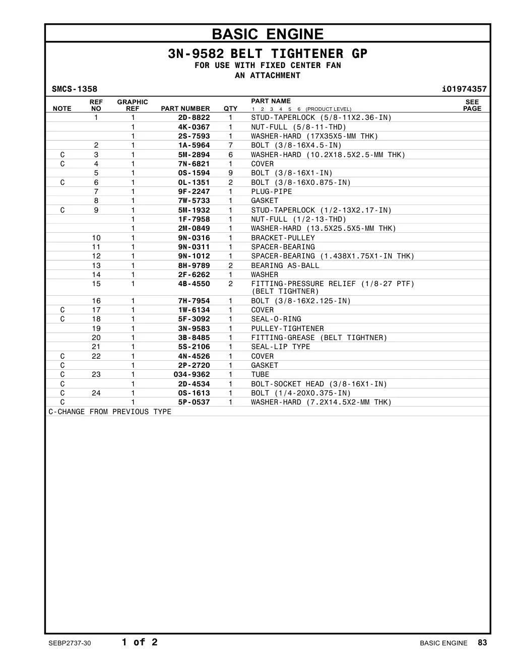 9N-1012 - SPACER-BEARING (1.438X1.75X1-IN THK)