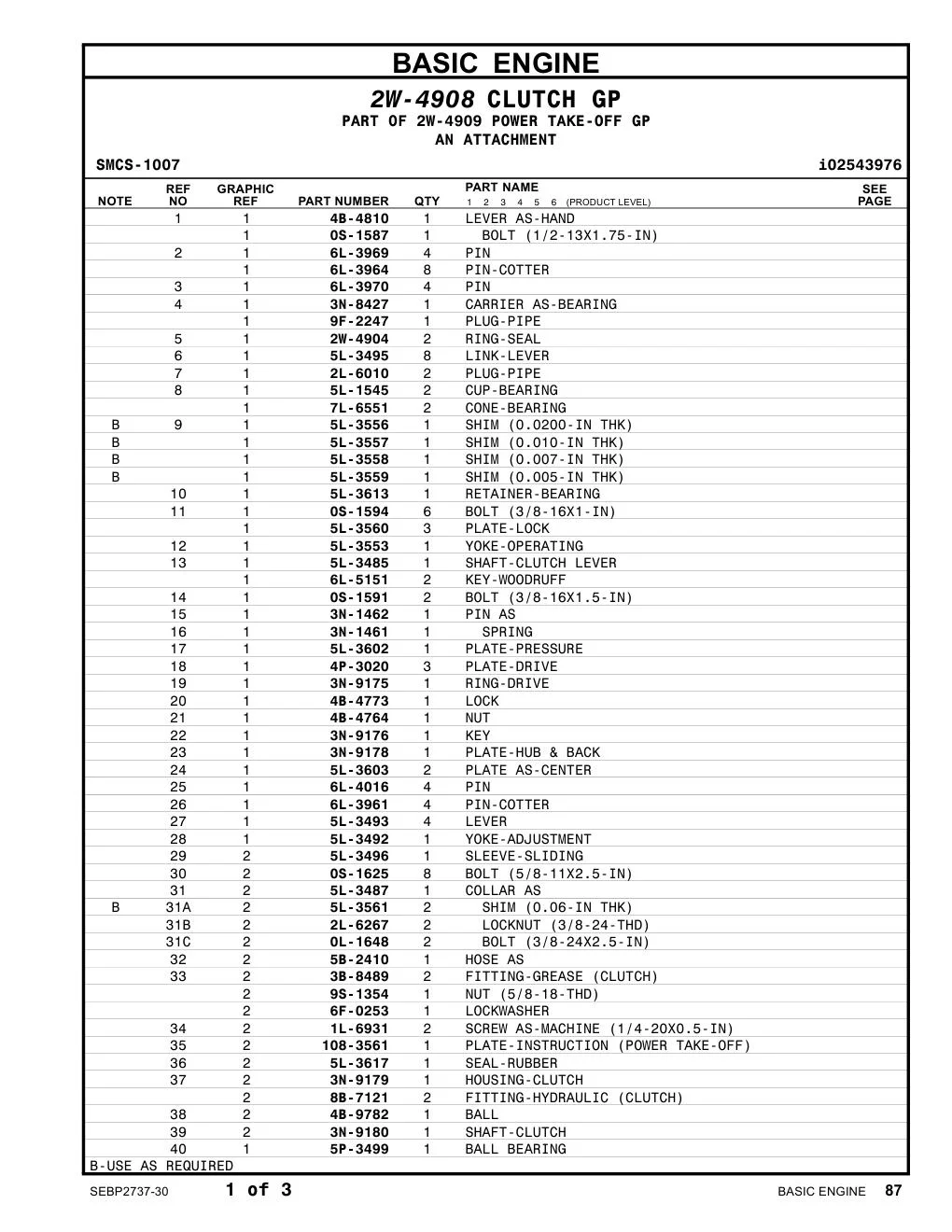 3N-9178 - PLATE-HUB & BACK