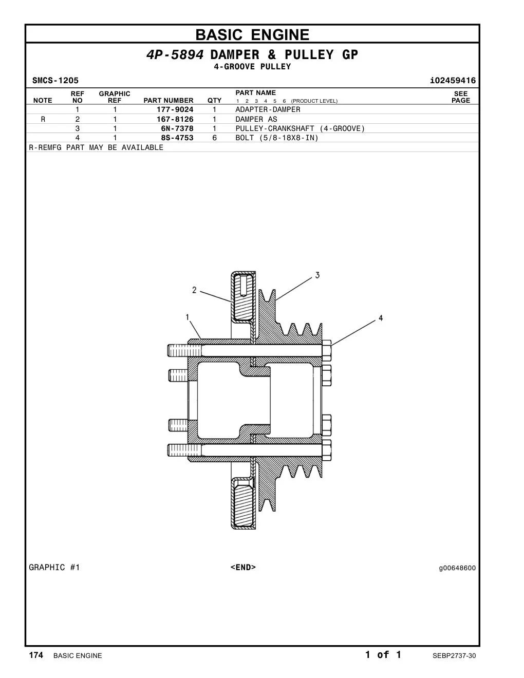 8S-4753 - BOLT (5/8-18X8-IN)