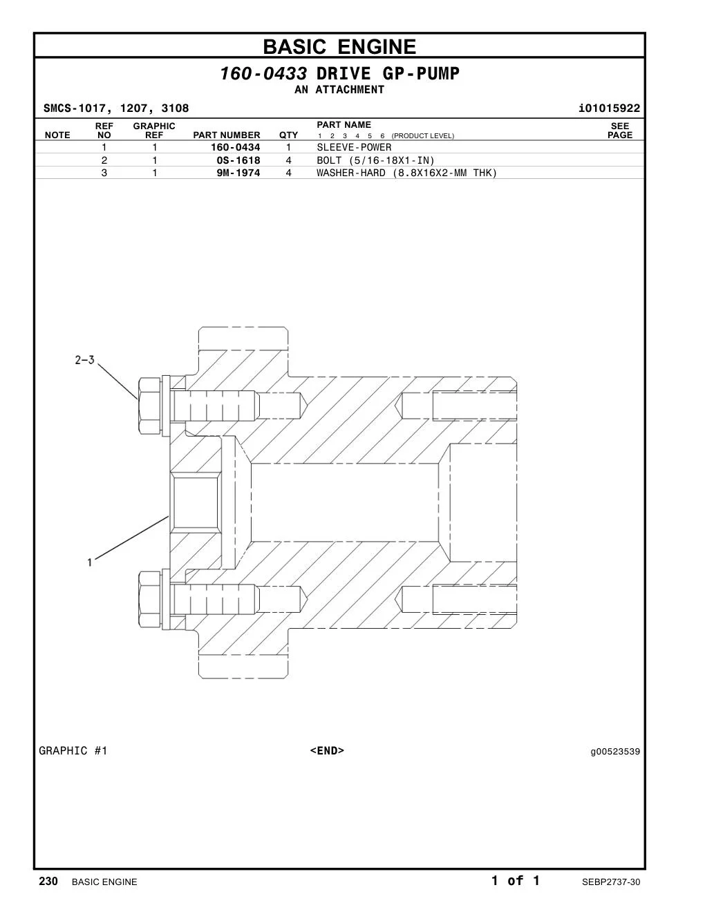 160-0434 - SLEEVE-POWER