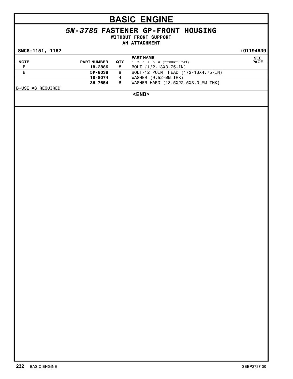 3H-7654 - WASHER-HARD (13.5X22.5X3.0-MM THK)