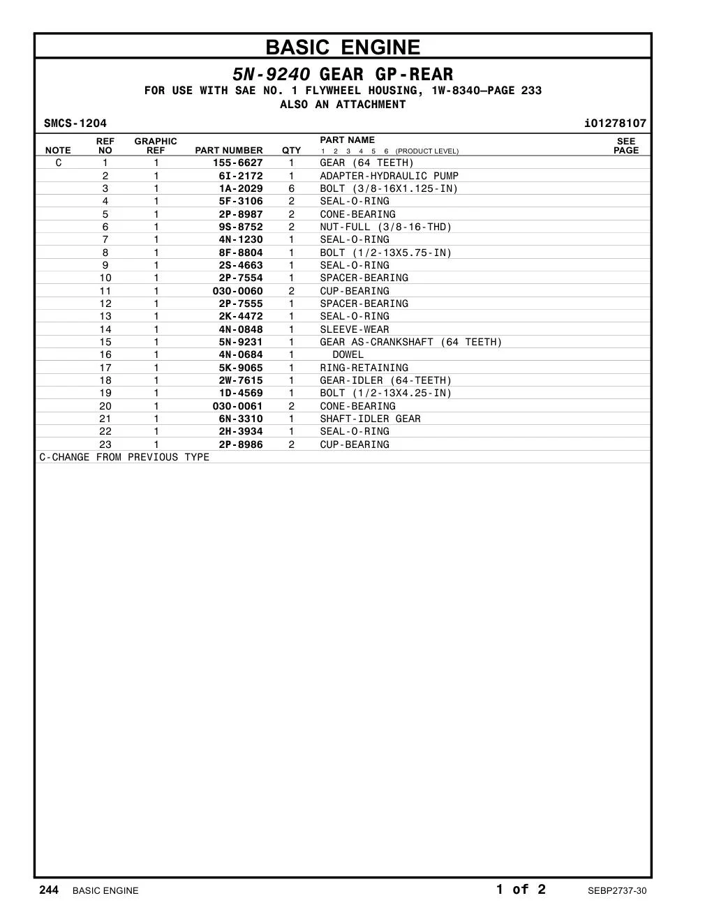 2P-8987 - CONE-BEARING