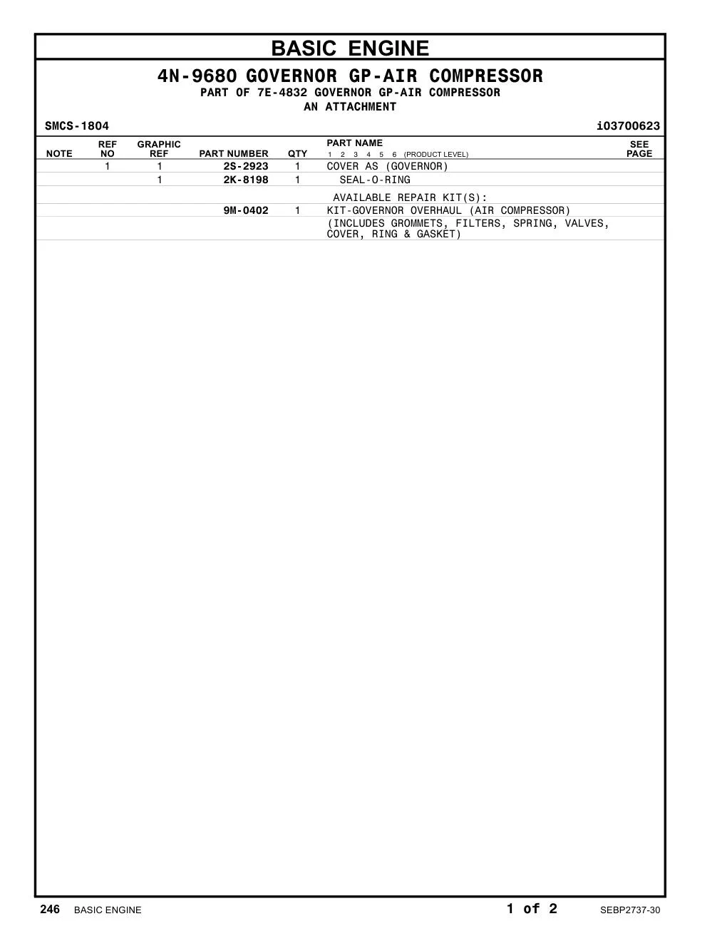 2S-2923 - COVER AS