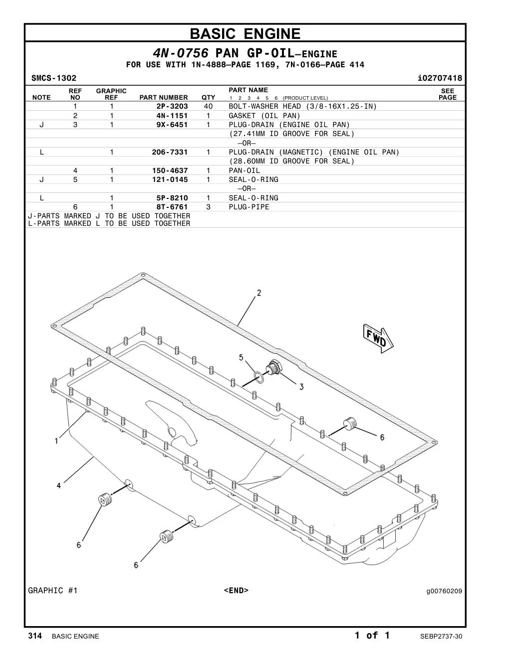 2P-3203 - BOLT-WASHER HEAD (3/8-16X1.25-IN)