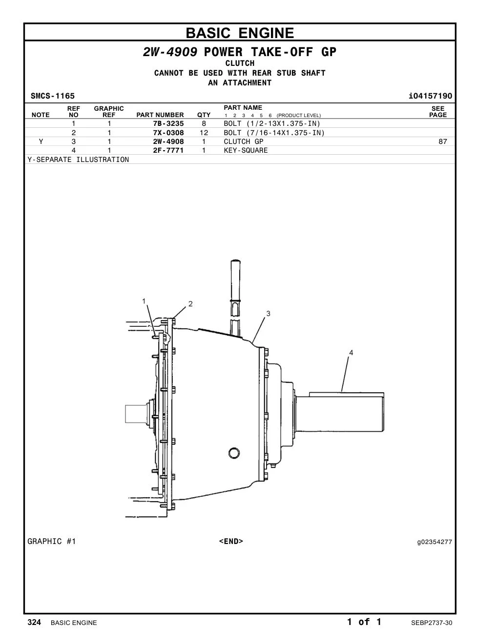 2W-4908 - CLUTCH GP