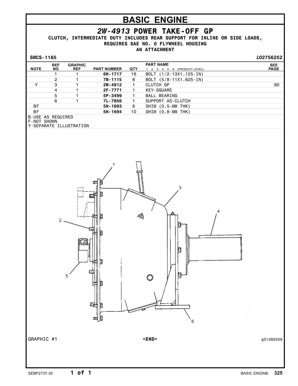 2W-4912 - CLUTCH GP