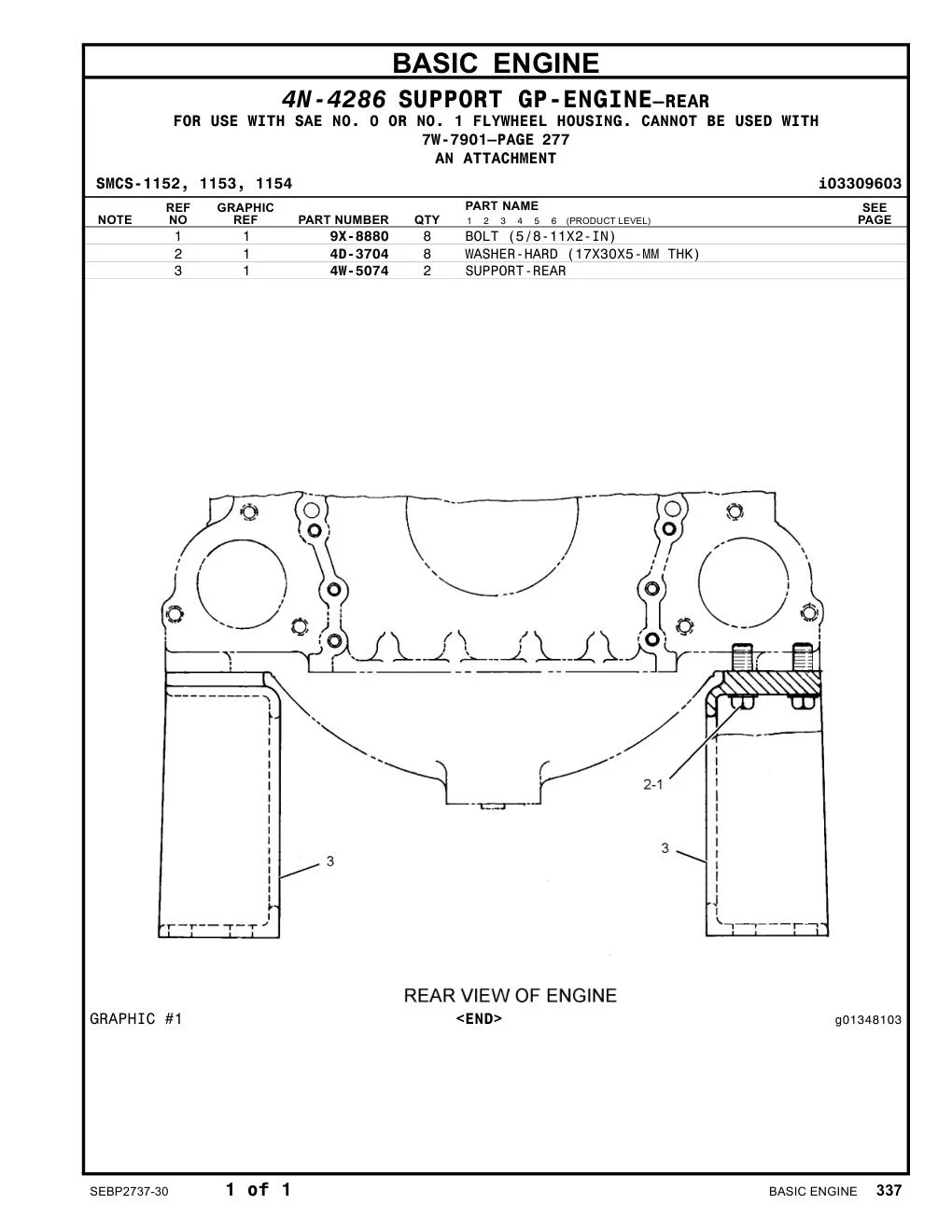 4W-5074 - SUPPORT-REAR