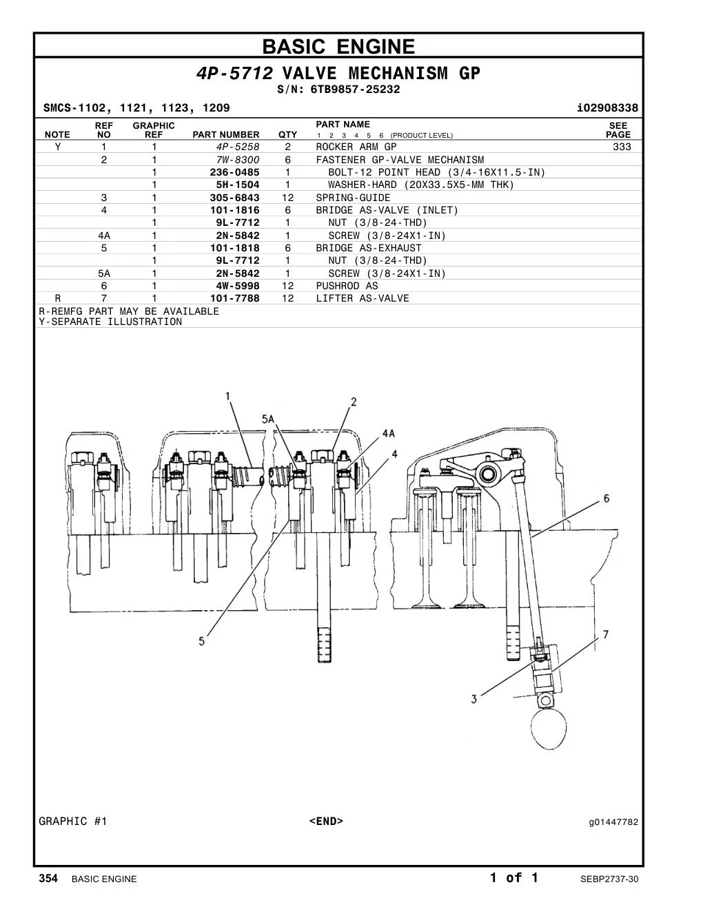 236-0485 BOLT-12 POINT HEAD (3/4-16X11.5-IN) · S/N 6TB9857-25232 CAT parts manual diagram