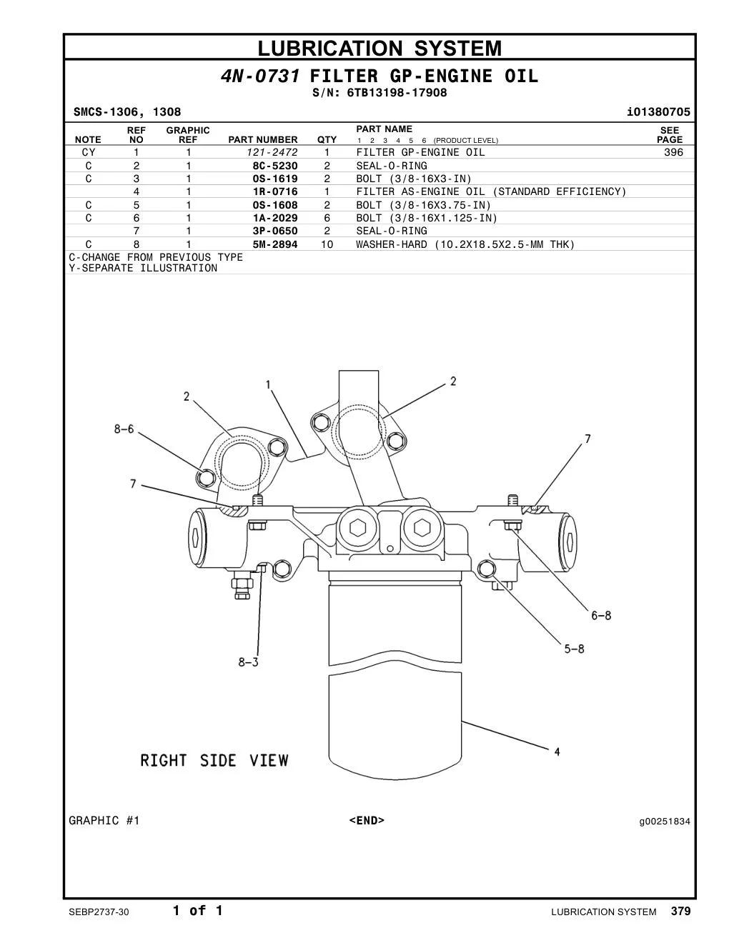 121-2472 - FILTER GP-ENGINE OIL