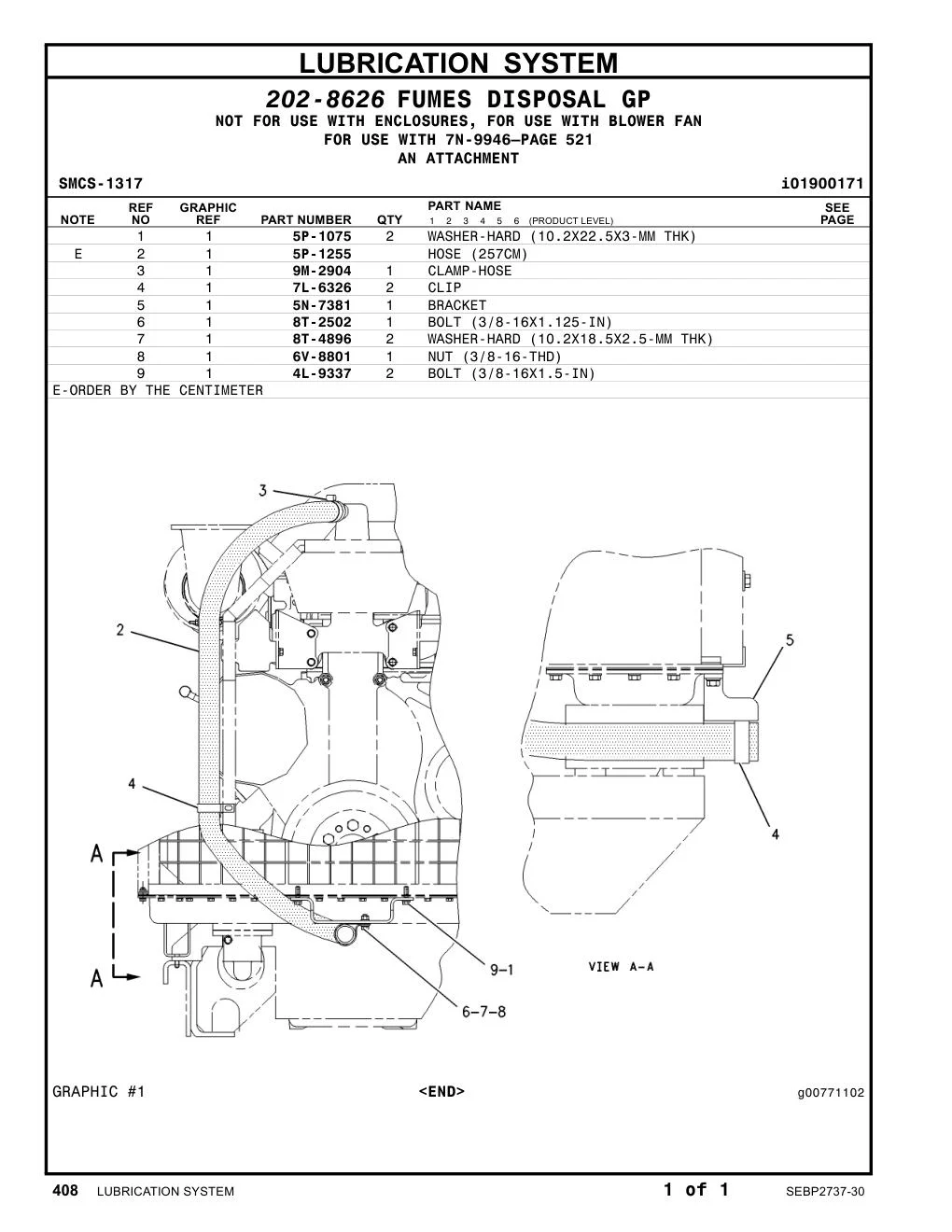 4L-9337 - BOLT (3/8-16X1.5-IN)