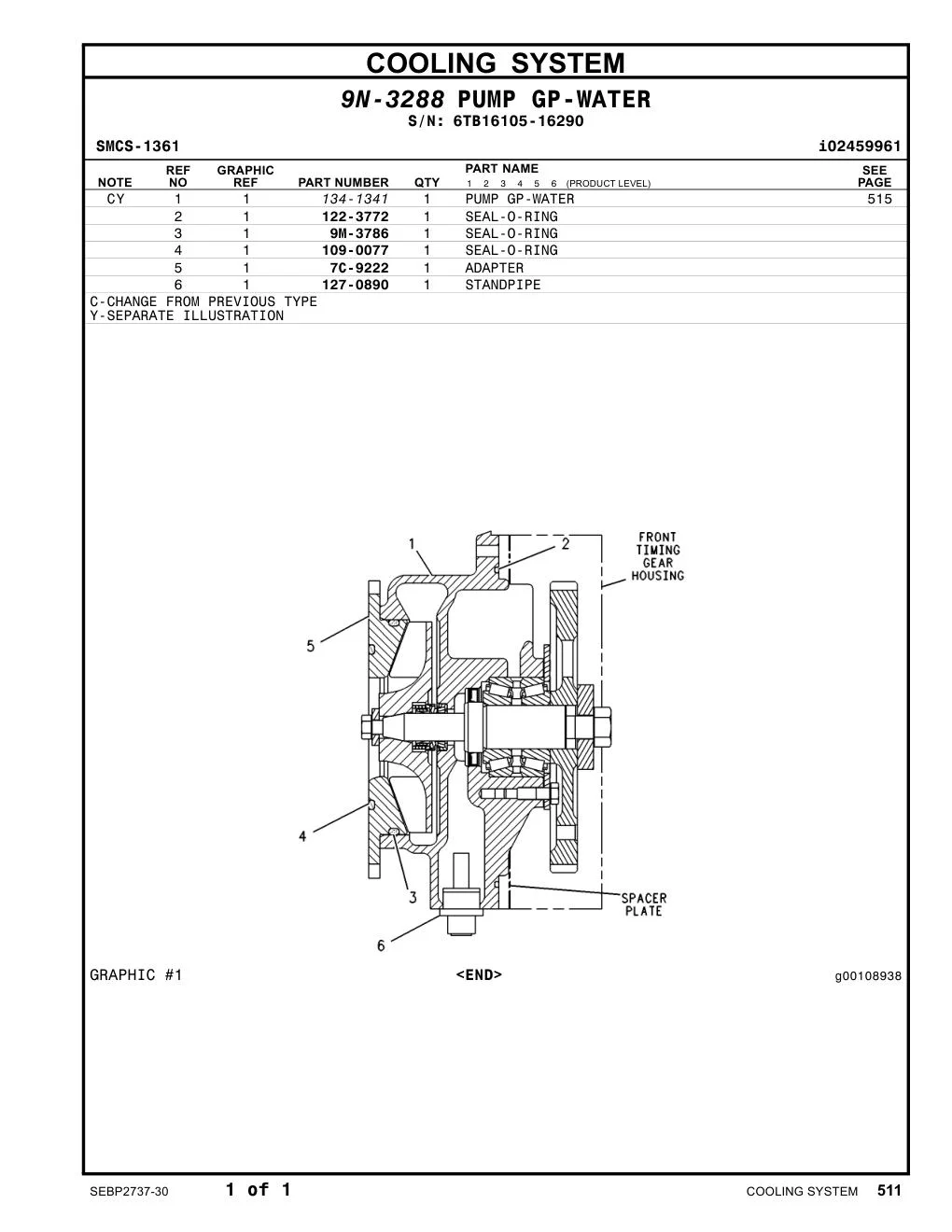 134-1341 - PUMP GP-WATER