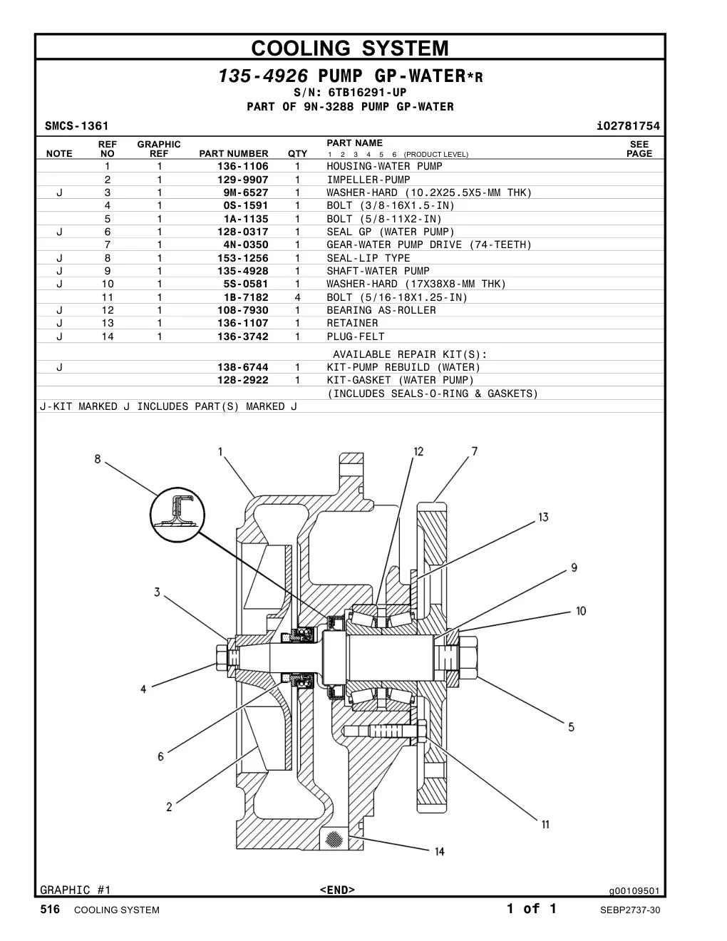 129-9907 - IMPELLER-PUMP