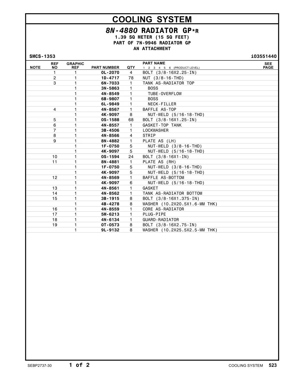 4N-8549 - TUBE-OVERFLOW
