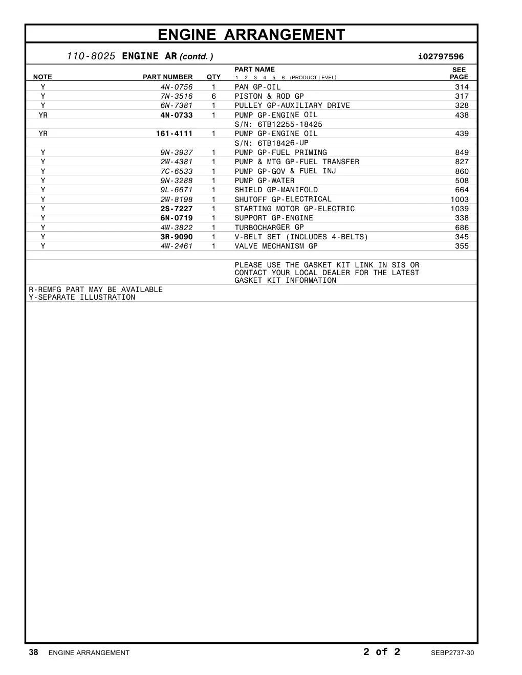 2S-7227 STARTING MOTOR GP-ELECTRIC CAT parts diagram
