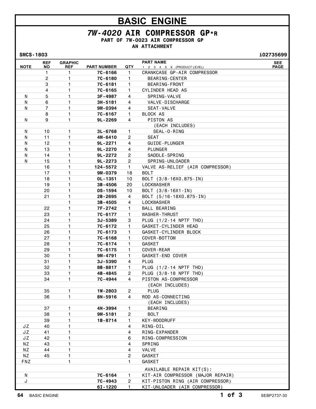 7C-4944 - PISTON AS-COMPRESSOR