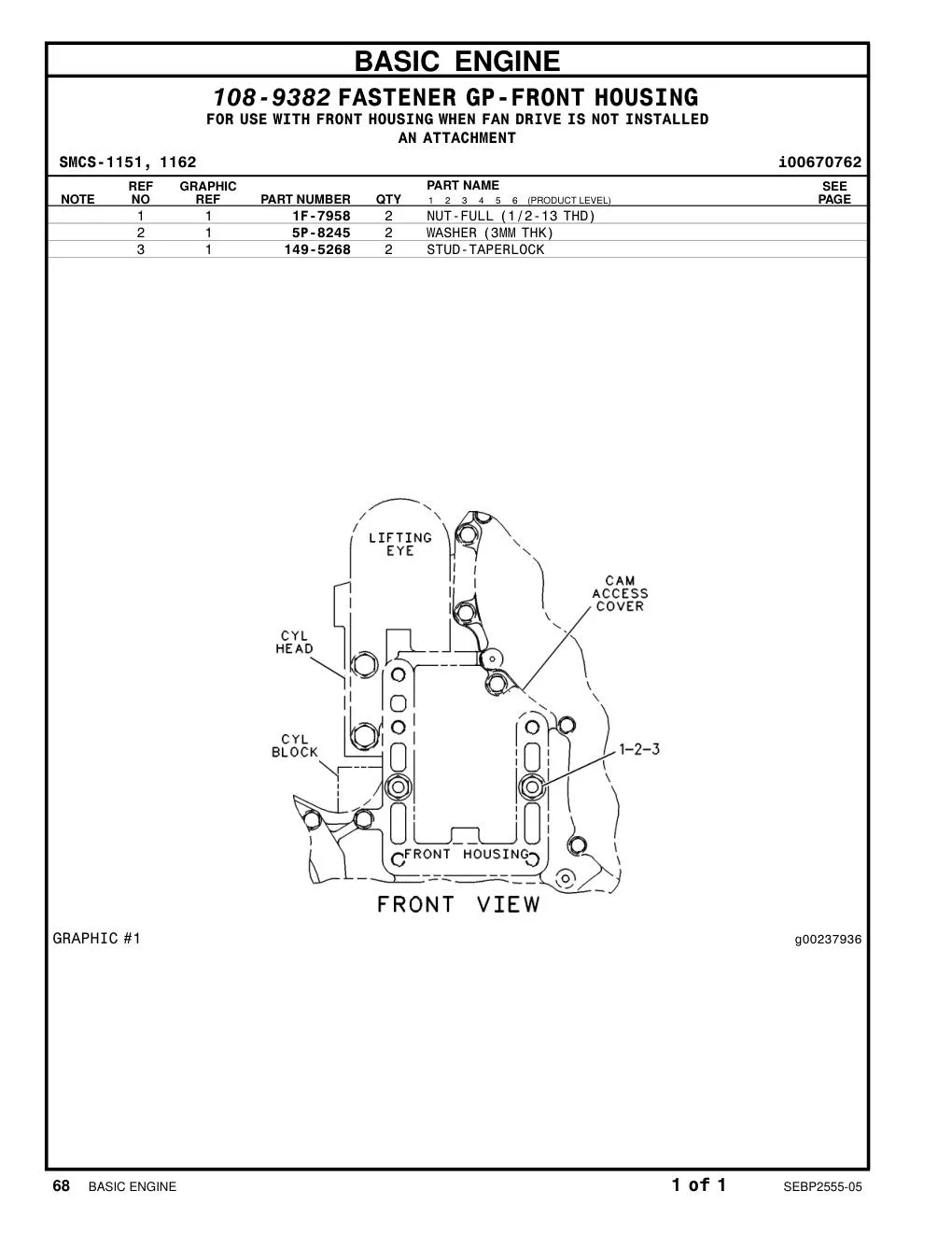 1F-7958 - NUT-FULL (1/2-13-THD)