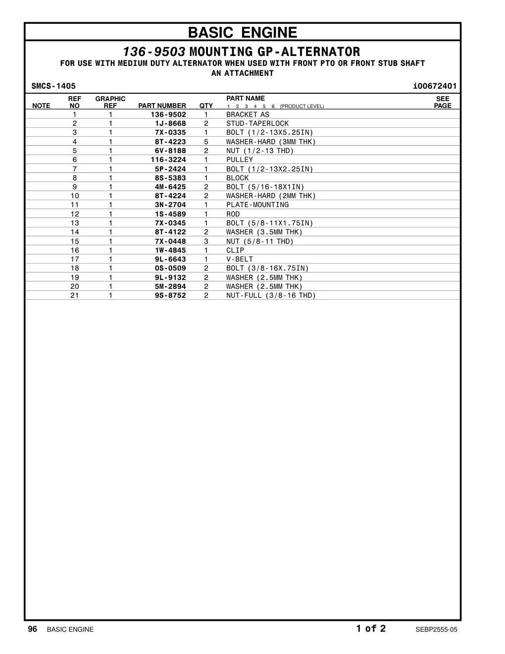 136-9502 - BRACKET AS