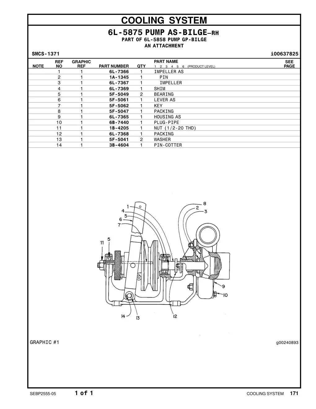 6L-7367 - IMPELLER