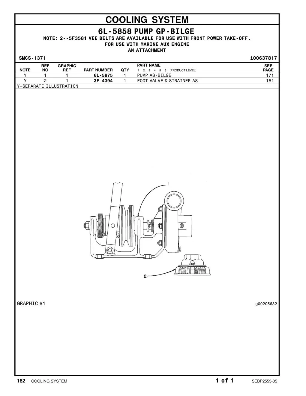 3F-4394 - FOOT VALVE & STRAINER AS
