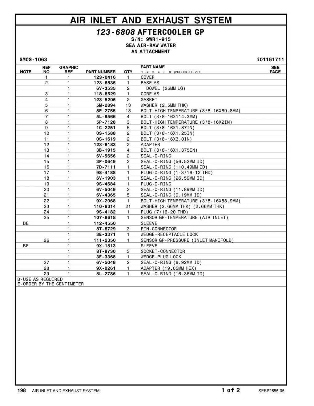 123-5205 - GASKET