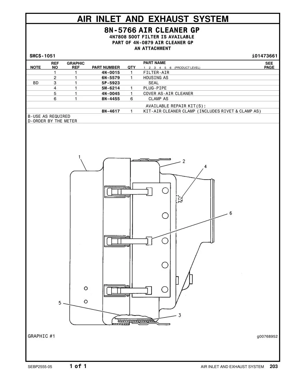 4N-0015 - FILTER ELEMENT AS-AIR (PRIMARY)