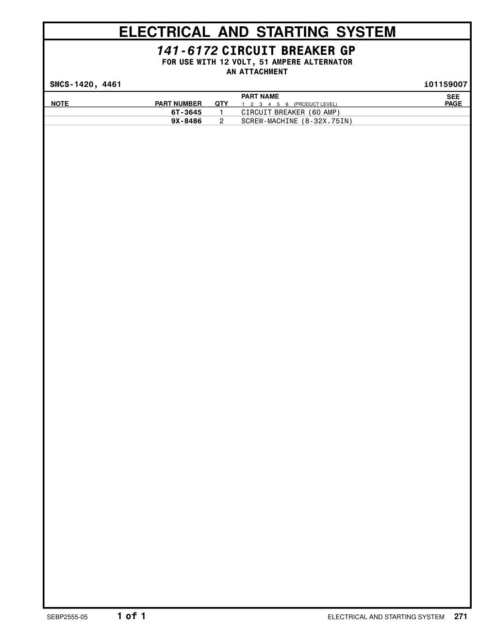 9X-8486 - SCREW-MACHINE (8-32X.75IN)