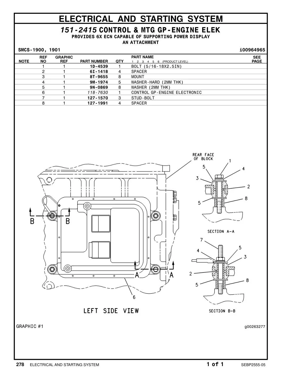 118-7630 - CONTROL GP-ENGINE ELECTRONIC