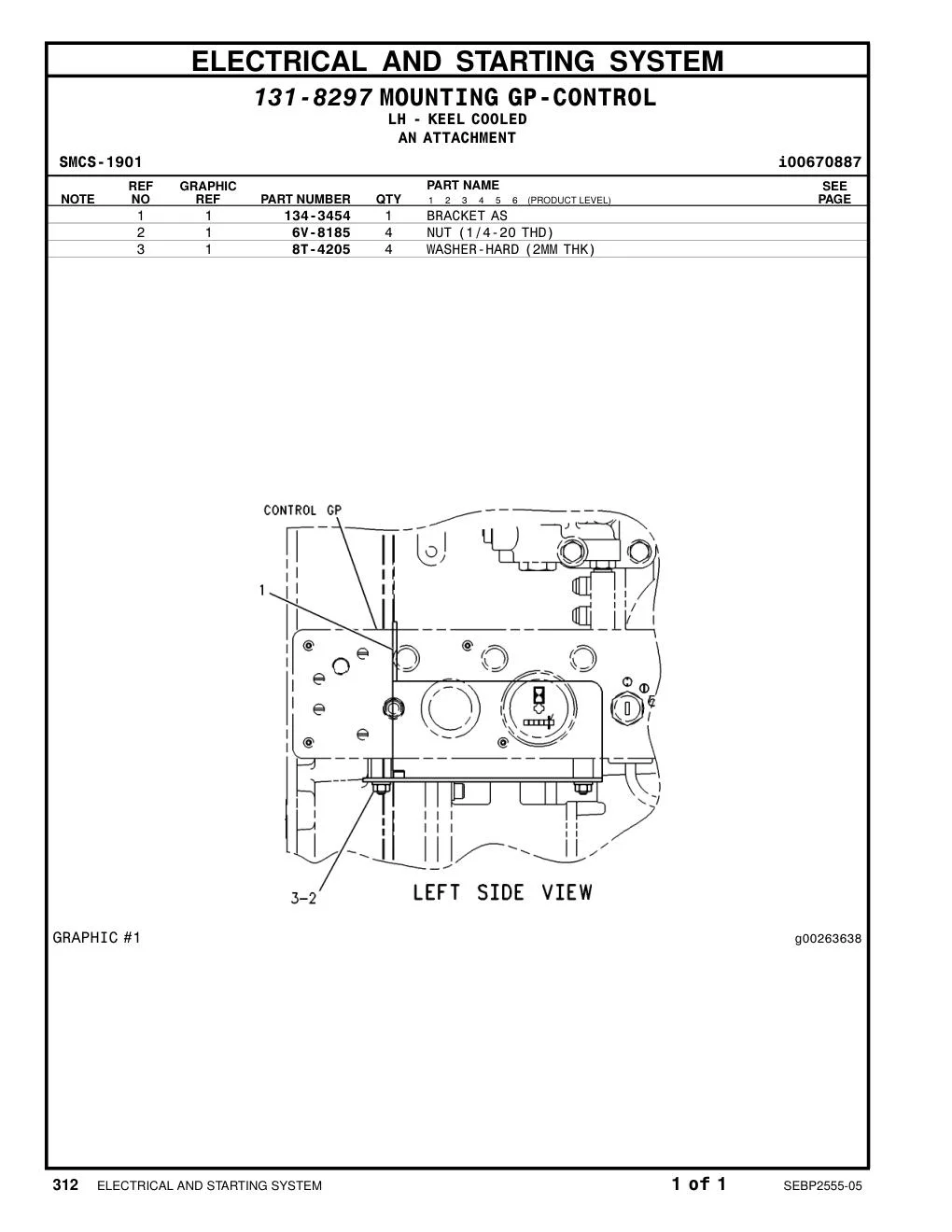 134-3454 - BRACKET AS