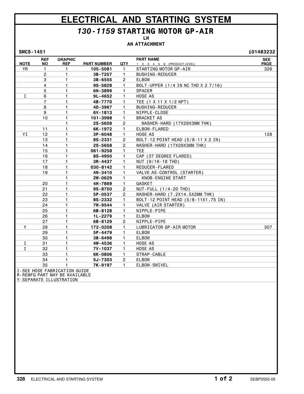 030-8142 REDUCER-FLARED CAT parts manual diagram