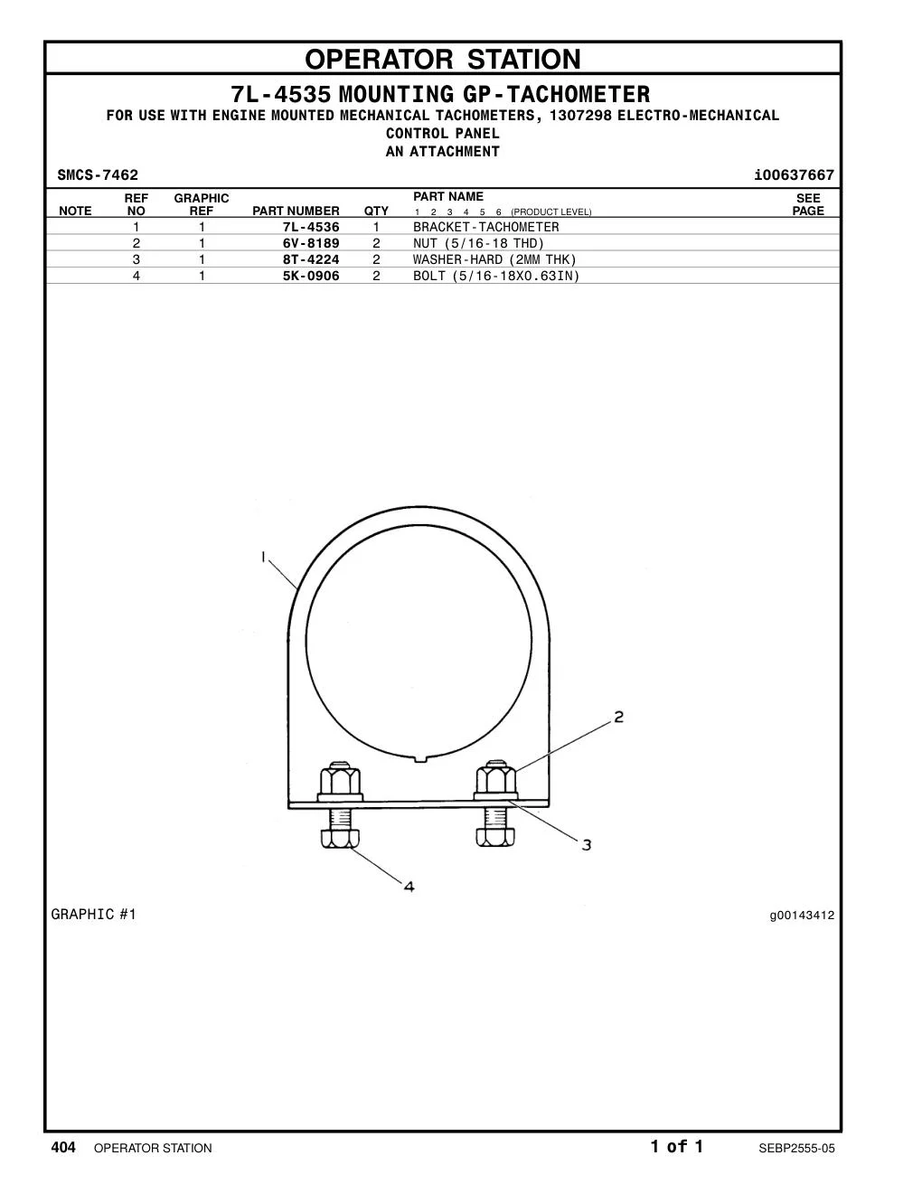 5K-0906 - BOLT (5/16-18X0.625-IN)