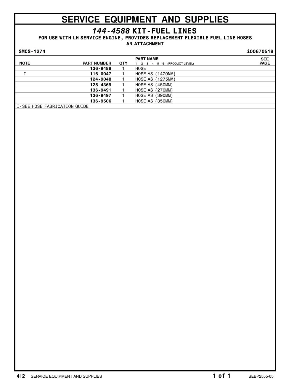136-9491 - HOSE AS (270MM)