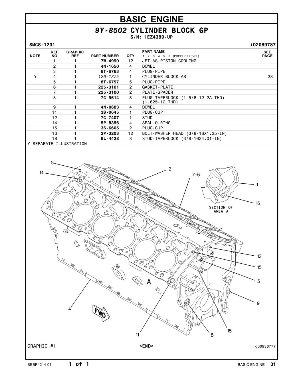 5P-8356 - SEAL-O-RING