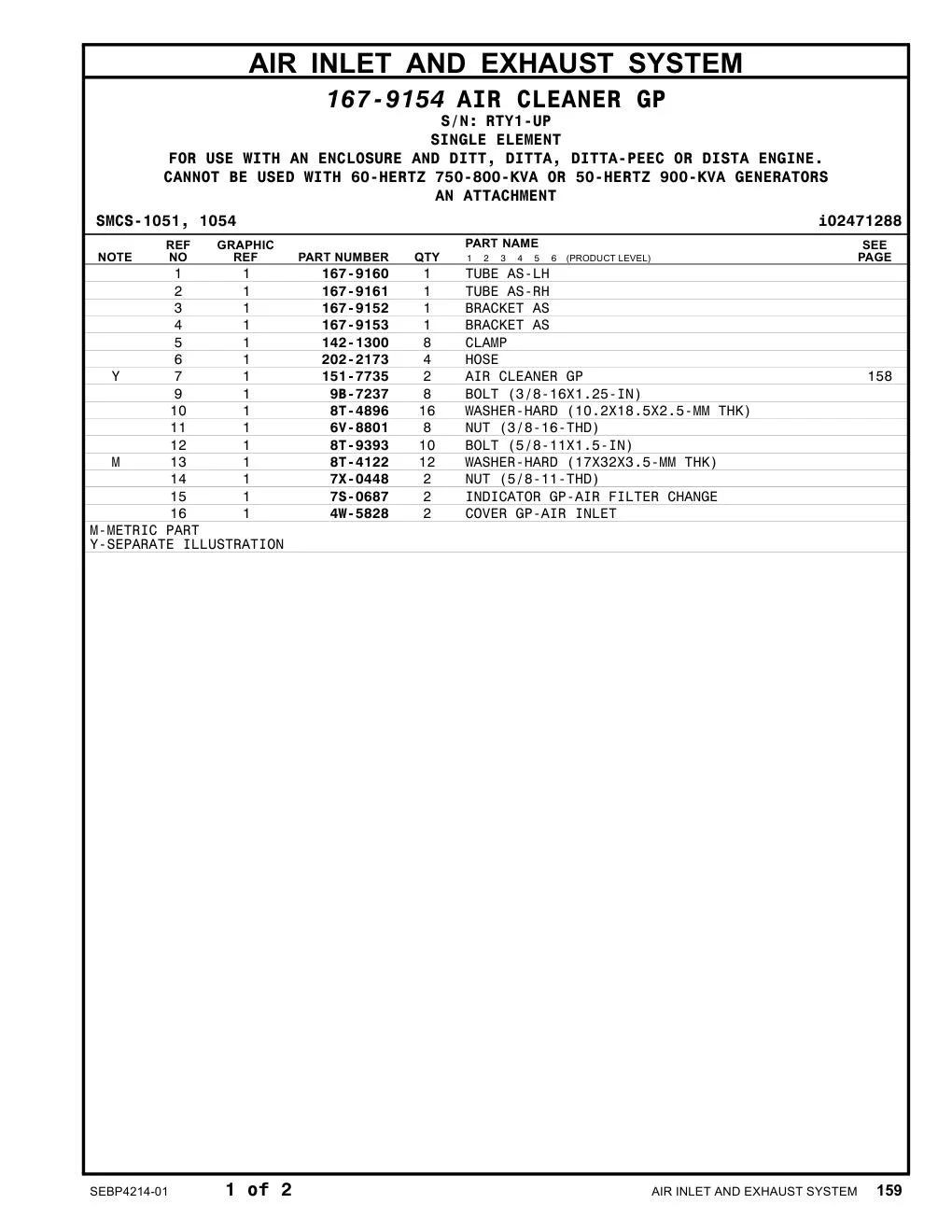 202-2173 HOSE · S/N RTY1-UP CAT parts manual diagram