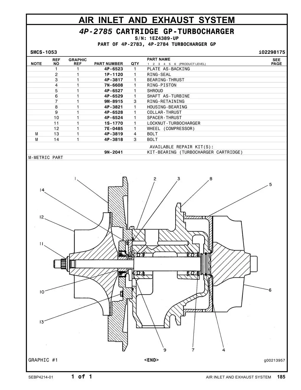 1S-1770 - LOCKNUT-TURBOCHARGER