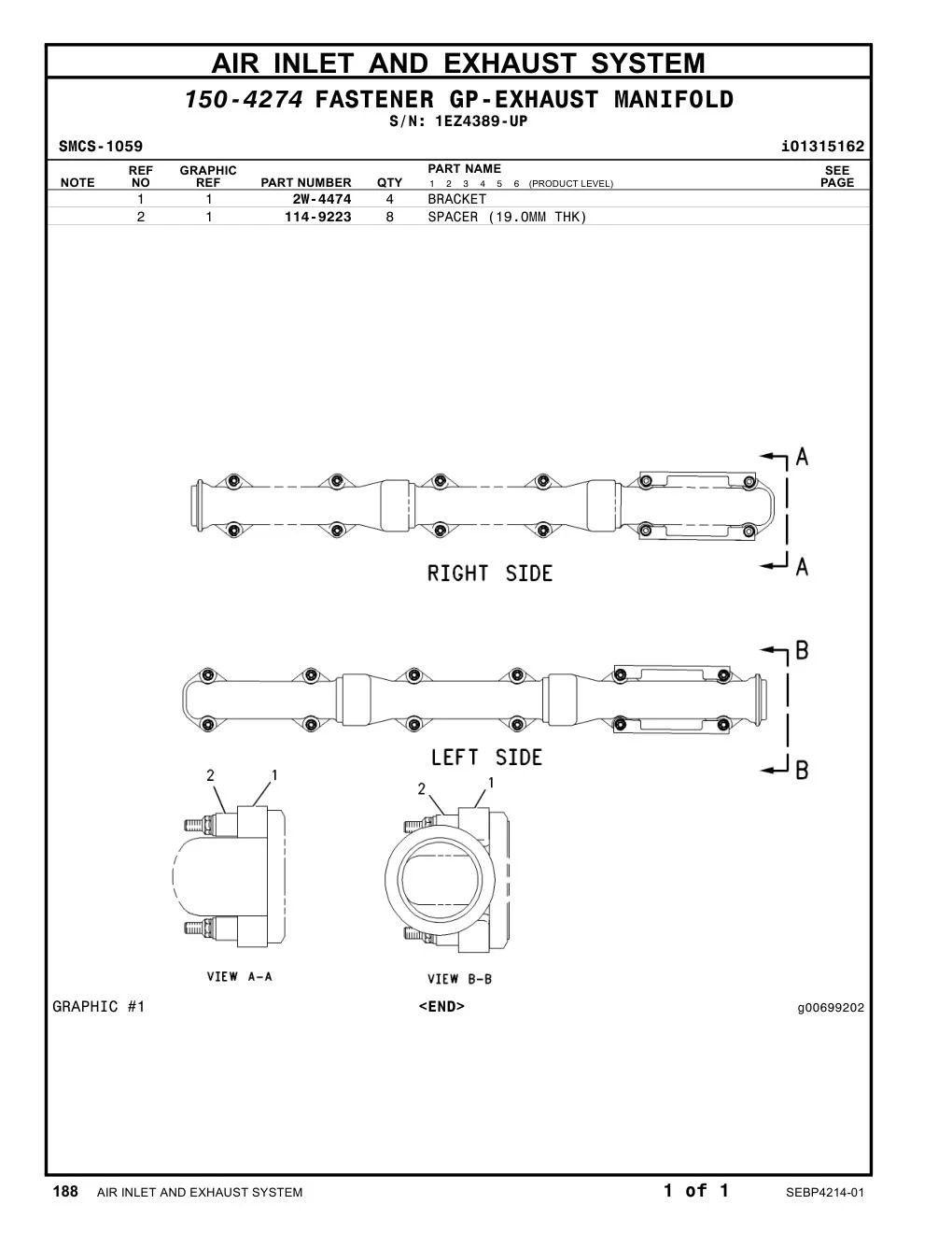 114-9223 - SPACER (19.0MM THK)