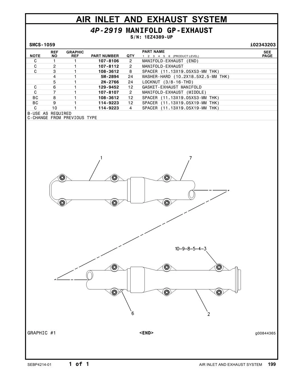 107-8112 - MANIFOLD-EXHAUST