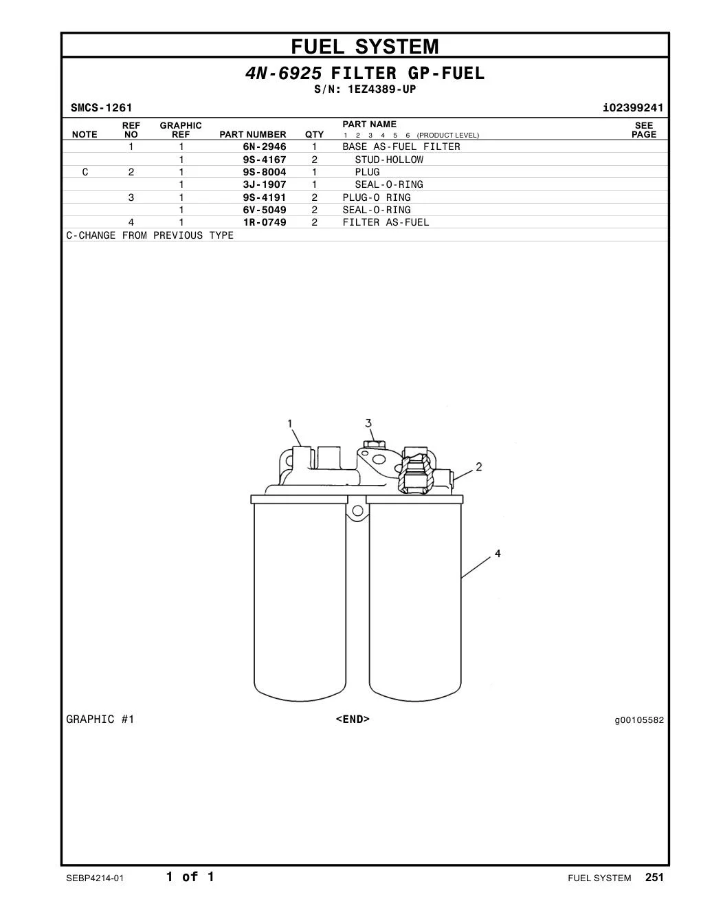 1R-0749 - FILTER AS-FUEL